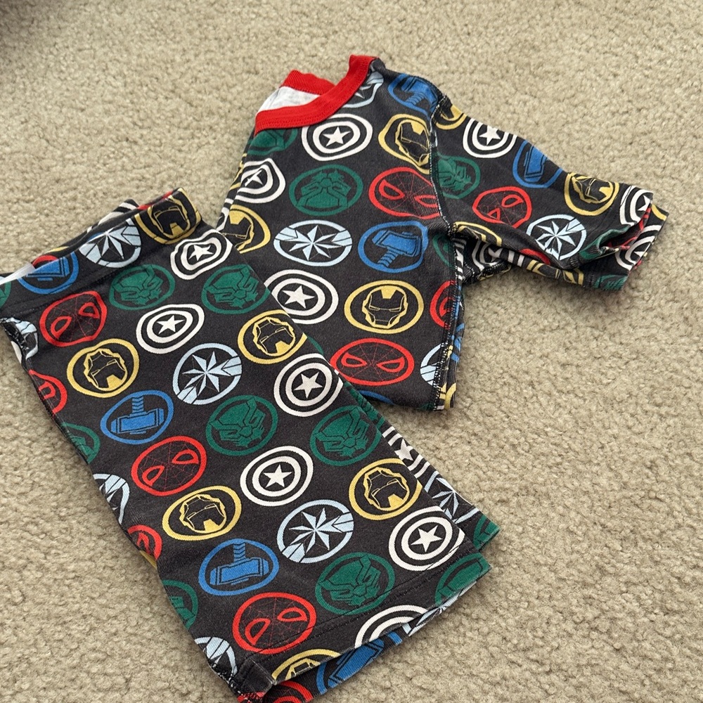 HA Marvel Themed shorts Pajama Set